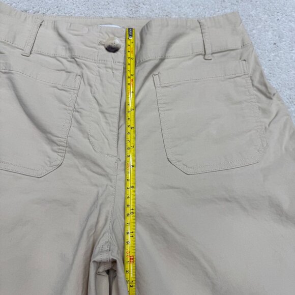 Nicole Millar NY Women's Wide Leg Beige Pants Front Patch Pockets, Size 8 - Picture 11 of 11